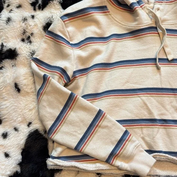Billabong Multicolor cropped Striped Hoodie - Picture 4 of 4